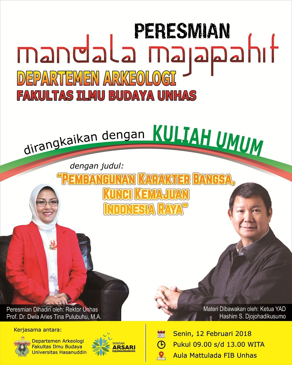Ketua YAD Resmikan Mandala Majapahit (ManMa) UNHAS